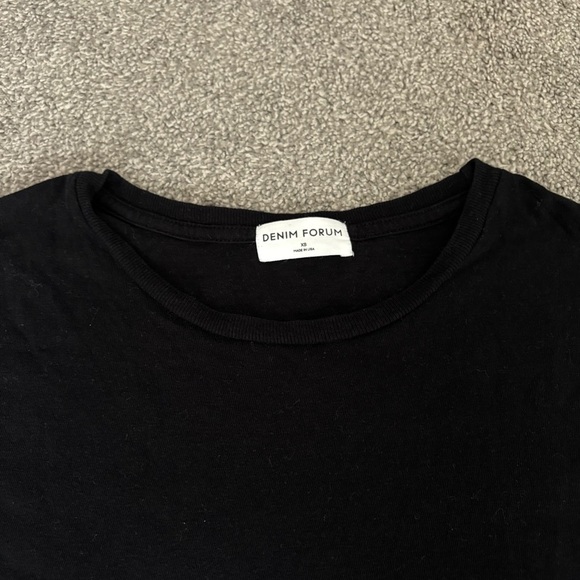 Aritzia Denim Forum Kate Cotton Boxy Cropped Longsleeve - Picture 3 of 7